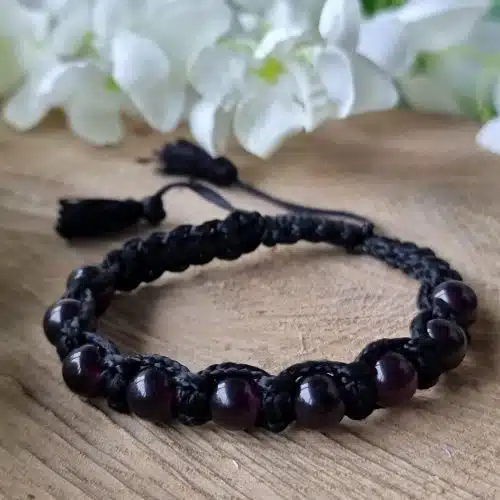 Amethyst Netted Crystal Bracelet