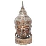 Large Wooden Buddha Head
