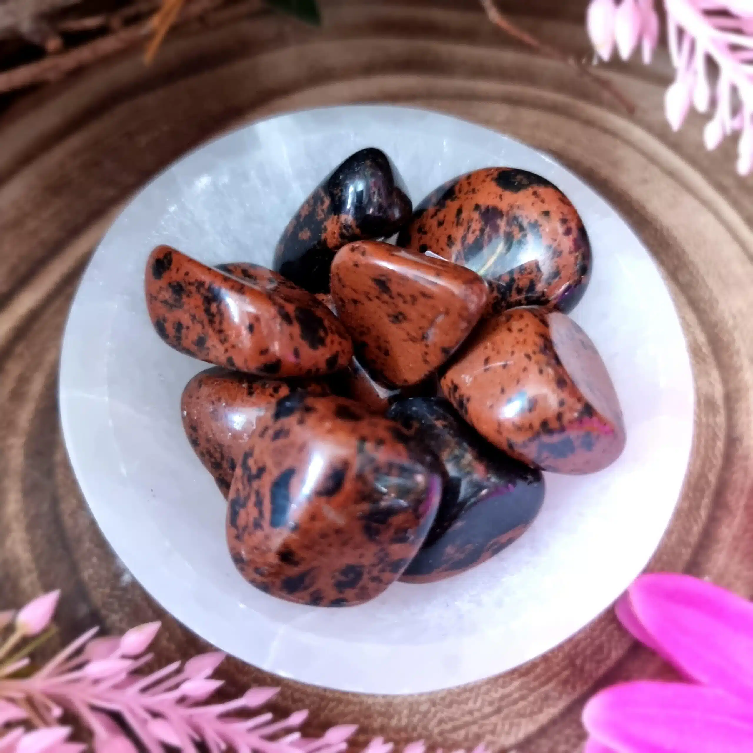 Mahogany Obsidian Purple Lotus Holistic Gift Shop