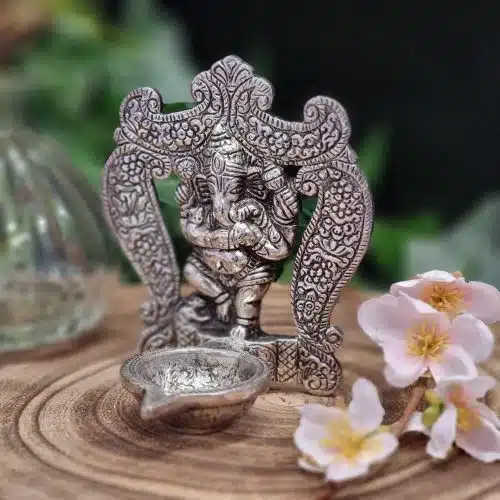Metal Ganesh Incense Holder