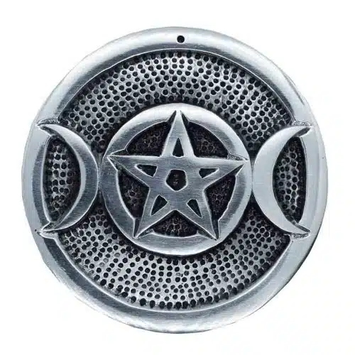 Metal Triple Moon Incense Holder