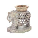 Soapstone Elephant Oil Burner