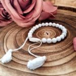 Howlite Adjustable Crystal Bracelet