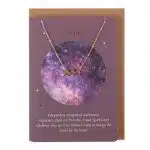 Zodiac Necklace & Card - Aquarius