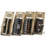 Men's Leather Bracelets Sets - ''Metal & Leather''