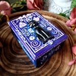 Purple Black Cat Box