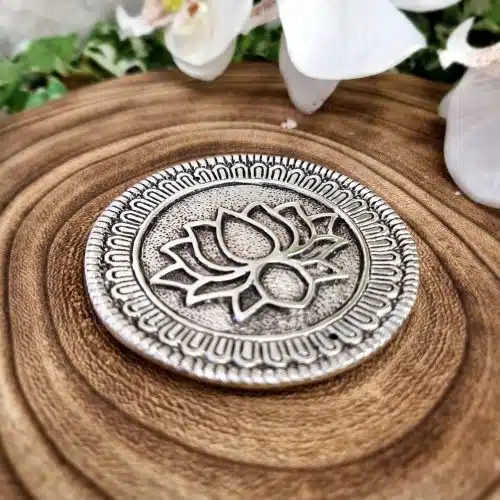 Metal Lotus Incense Dish