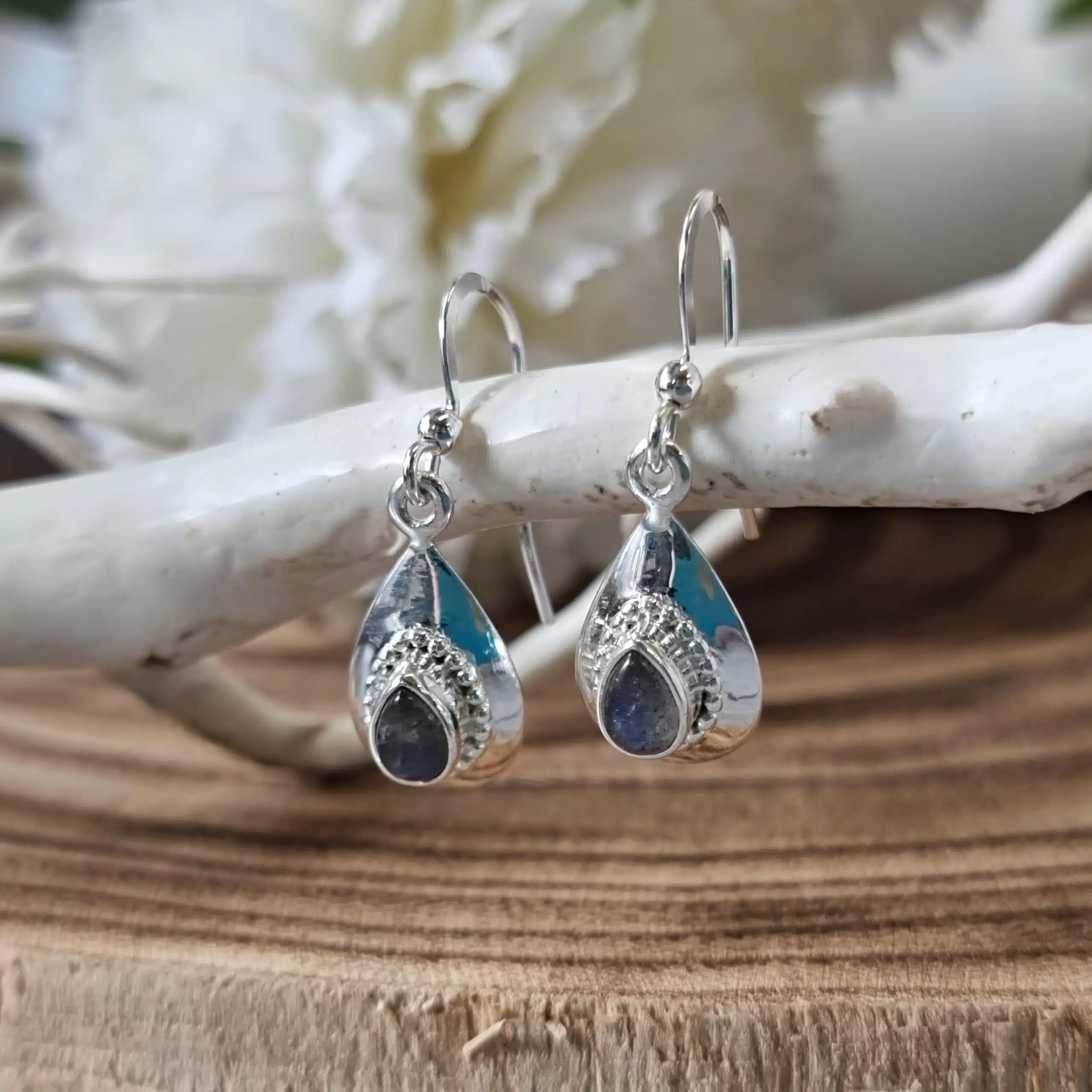 Silver Labradorite Earrings Silver Labradorite Earrings