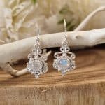 Silver Moonstone Earrings