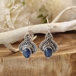 Silver Kyanite Earrings