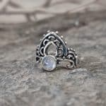 Bohemian Style Moonstone Ring
