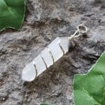 Selenite Spiral Pendant