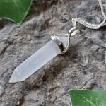 Silver Point Pendant - Selenite