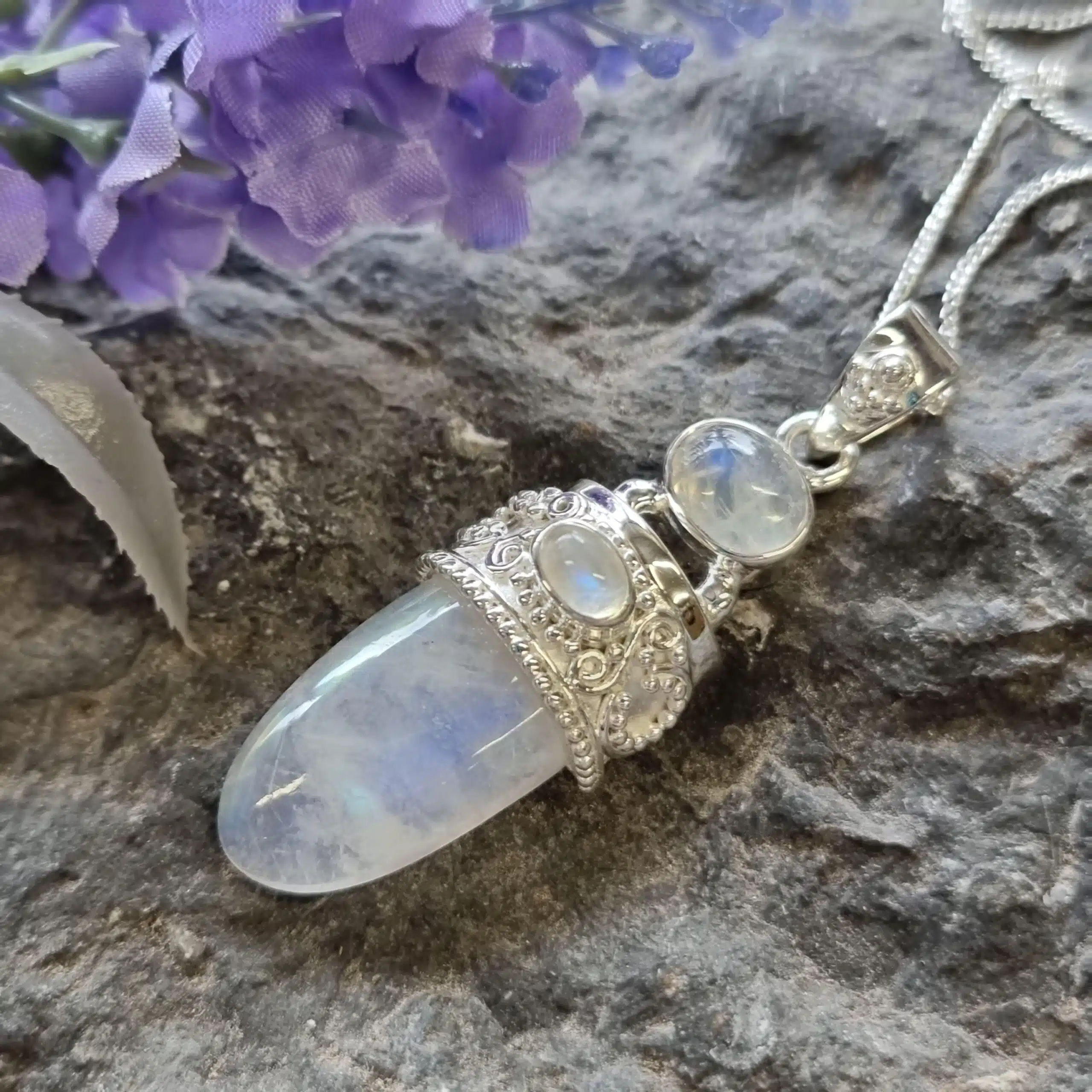 Silver Moonstone Pendant Silver Moonstone Pendant