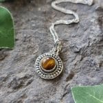 Tigers Eye Pendant (Silver)