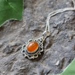 Carnelian Pendant (Silver)
