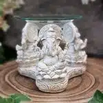 White Ganesh Oil Burner