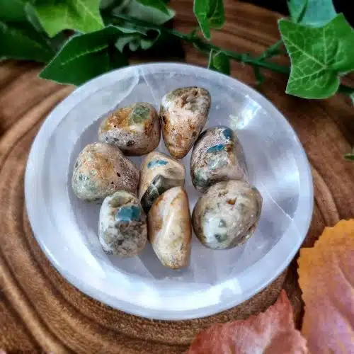 Apatite in Feldspar Crystal Tumblestone