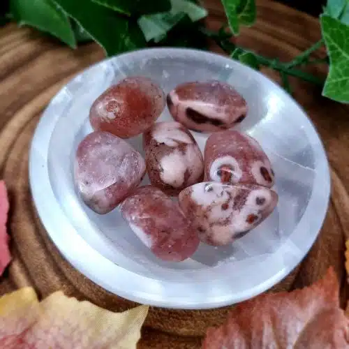 Pink Amethyst Crystal Tumbestone