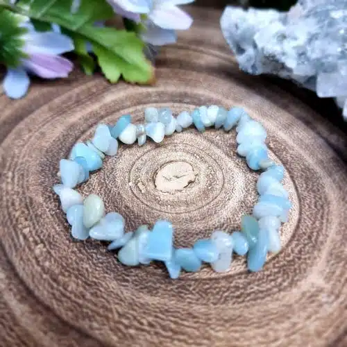 Amazonite Chipped Crystal Bracelet
