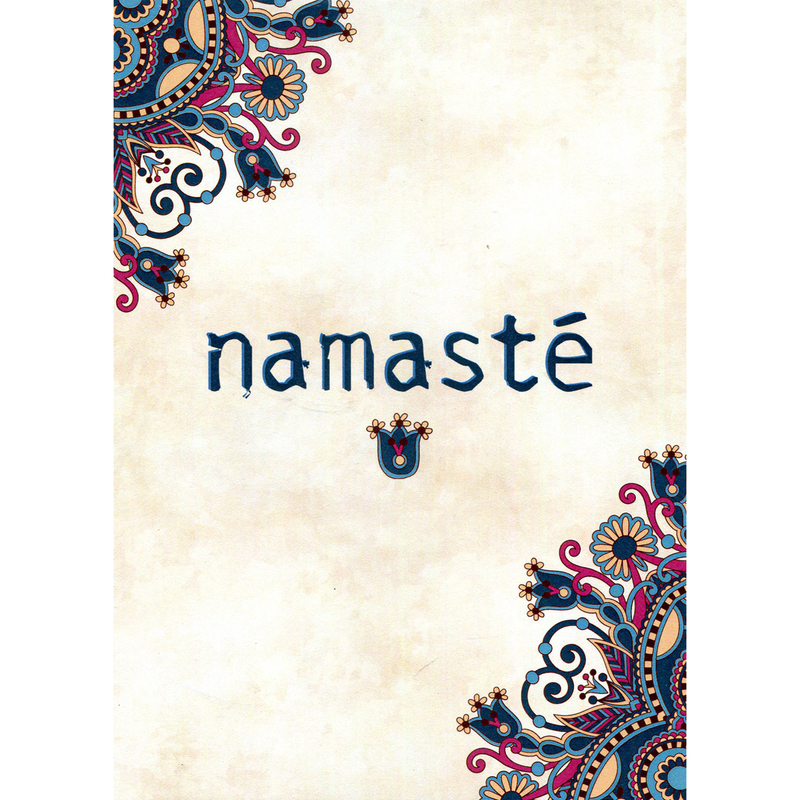 Namaste – Greeting Card – Purple Lotus