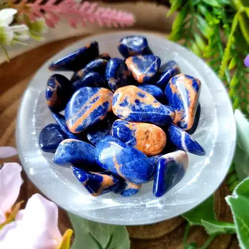 Sunset Sodalite Crystal Tumblestone