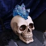 Crystal Hawk Skull Ornament