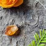 Natural Citrine Point Pendant