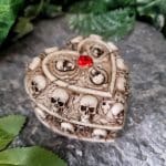 Heart Shaped Skull Box