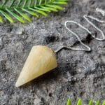 Faceted Pendulum - Yellow Calcite