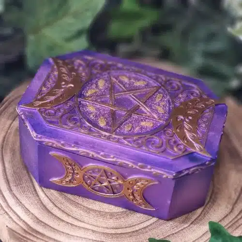 Purple Triple Moon Box