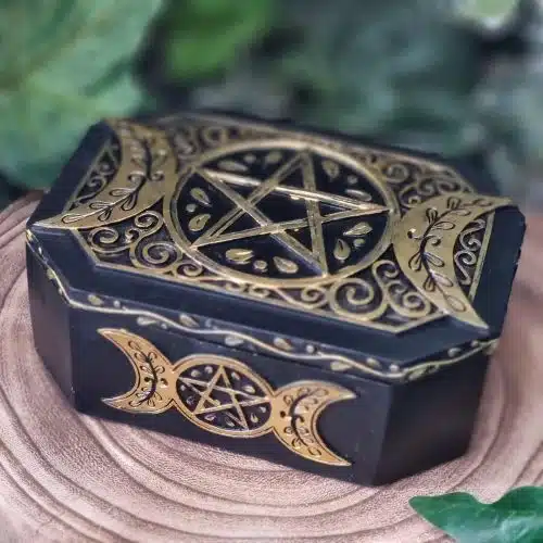 Black Triple Moon Box