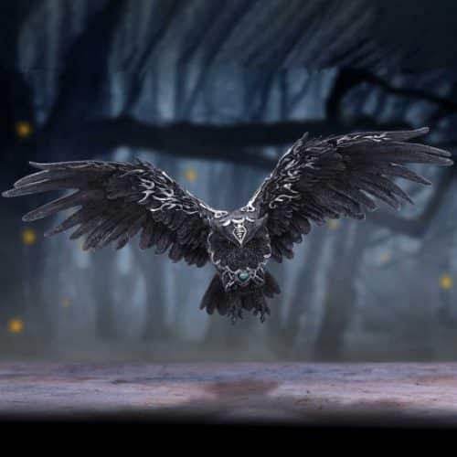Dark Feather Owl Wall Plaque