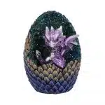 Purple Geode Home Glittering Hatchling Egg Figurine