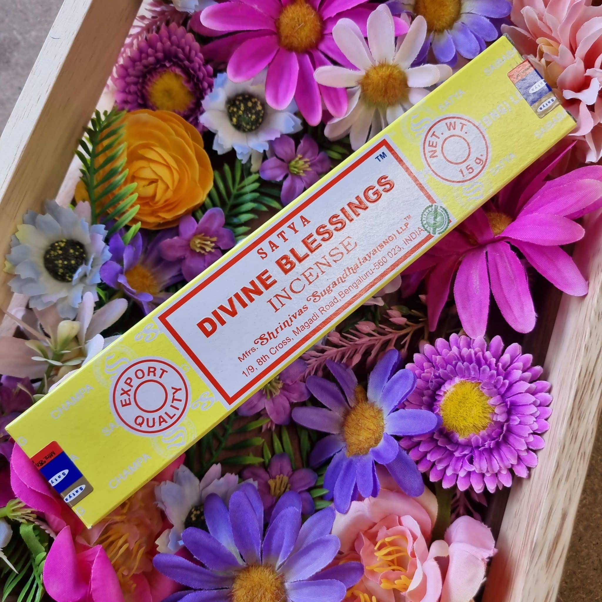 Satya Incense Divine Blessings Purple Lotus