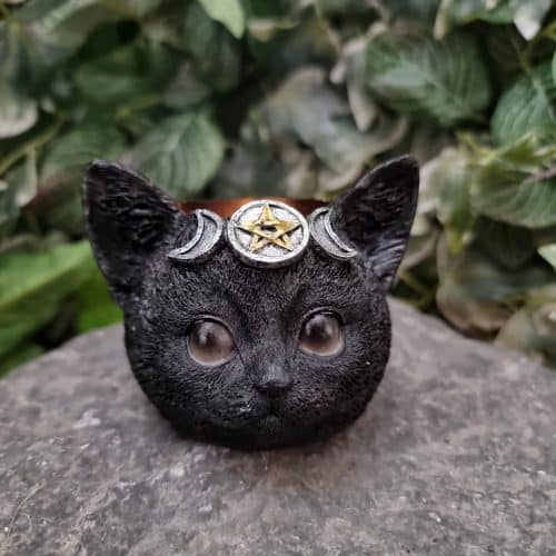 Black Cat Candle Holder