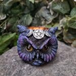 Gothic Owl Candle Holder
