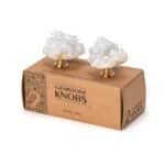 Crystal Door Knobs - Aura Quartz