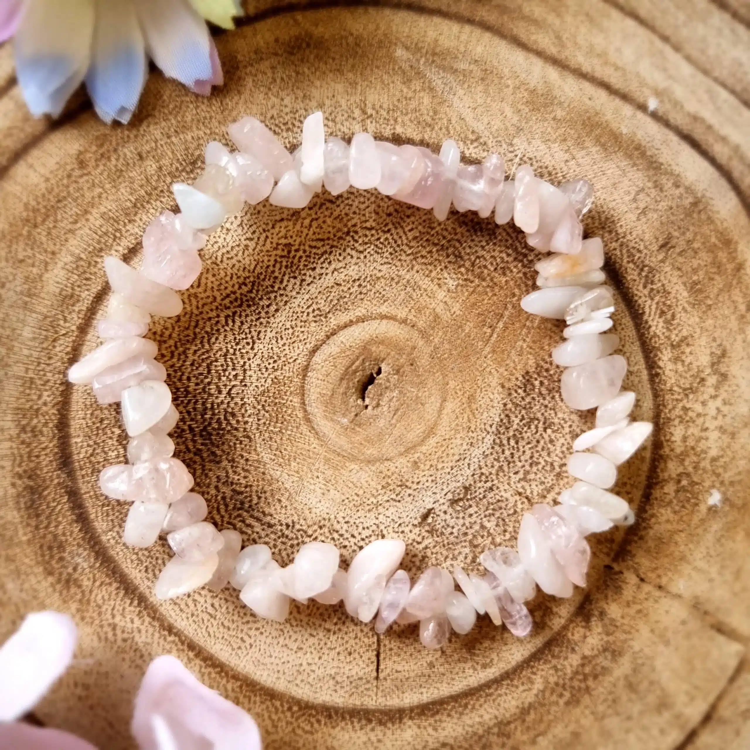 Morganite Chip Bracelet