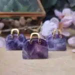 Amethyst Crystal Handbag