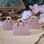 Rose Quartz Crystal Handbag