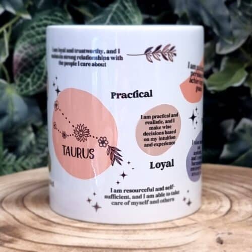 Taurus Zodiac Affirmations Mug