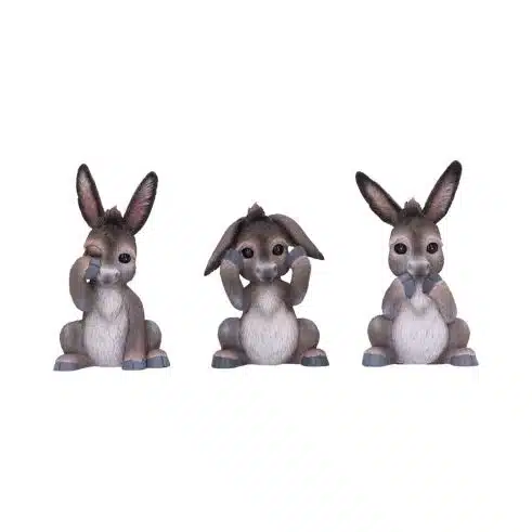Three Wise Donkeys