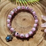 Pink Evil Eye Bracelet