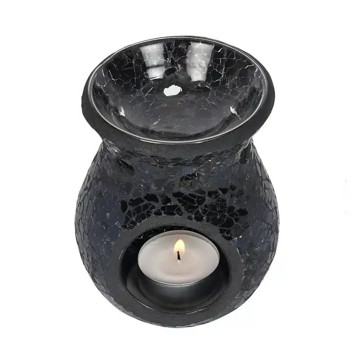Black Iridescent Oil Burner