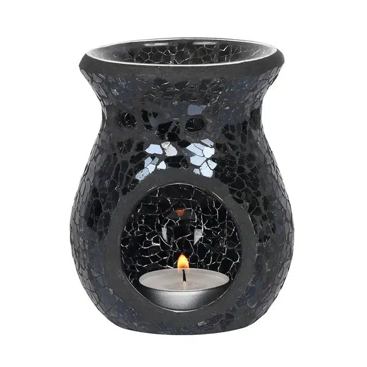 Black Iridescent Oil Burner