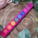 Pink Wooden Chakra Incense Holder