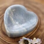 Blue Calcite Heart Bowl