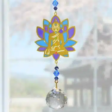 Buddha with Lotus Suncatcher