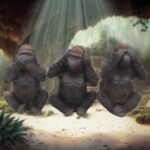 Three Wise Gorillas